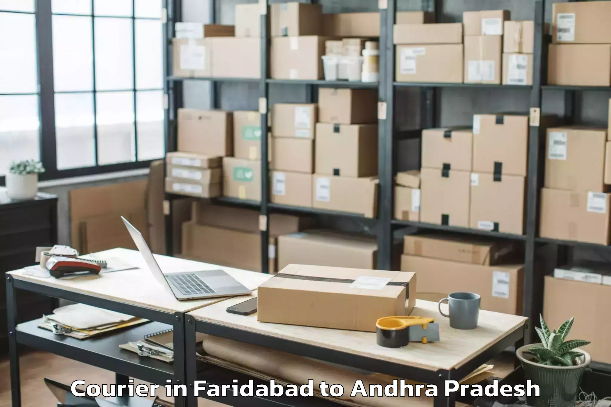 Book Your Faridabad to Laxminarsupeta Courier Today